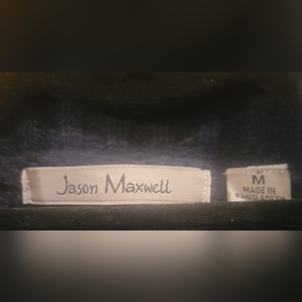 Jason Maxwell Blue Striped Cardigan Sweater - Picture 2 of 3